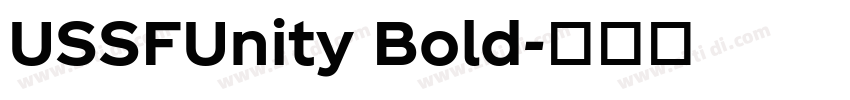 USSFUnity Bold字体转换